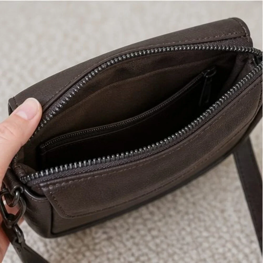 Mauve Zip Crossbody Bag